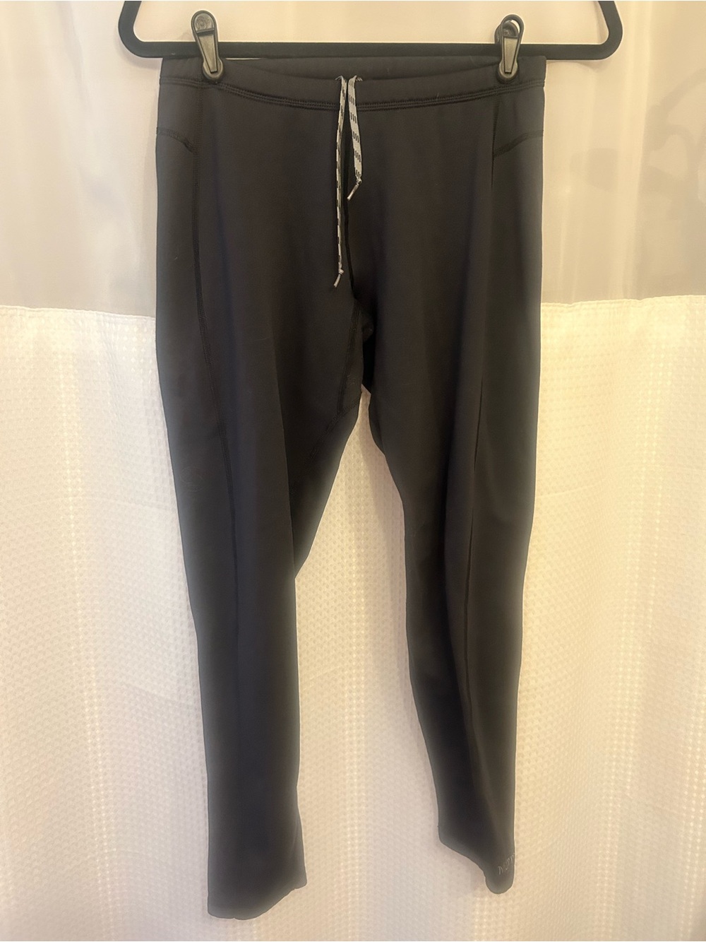 Marmot Black Women’s Athletic Base Layer Thermal Legging Drawstring Pants